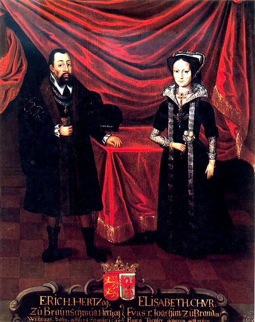 Eric with his second wife Elisabeth ca. 1530