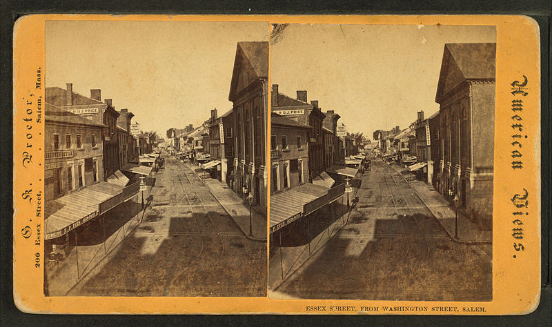 File:Essex Street, from Washington Street, Salem, by G. K. Proctor.jpg