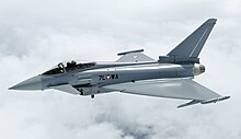 Austrian Air Force Eurofighter 7L-WA in flight to Zeltweg Air Base, July 2007