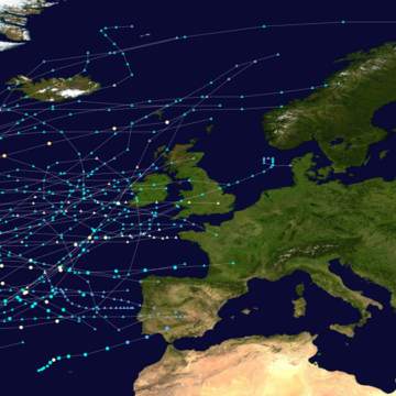 List of European tropical cyclones