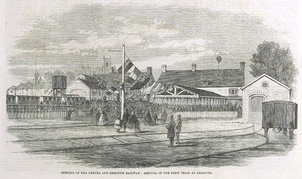 The opening of the station in 1861 in the Illustrated London News