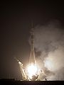 The Soyuz TMA-17 rocket lifts off headed for the ISS on Expedition 22.