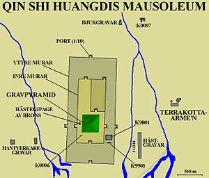Mausoleum Qin Shihuangdis: Lage in China, Aufbau, Entdeckung der „Terrakotta-Armee“