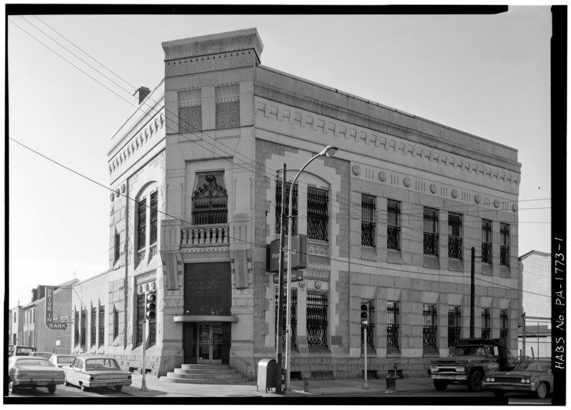 File:FRONT ELEVATION, LOOKING SOUTHWEST - Kensington National Bank, 2-8 West Girard Avenue, Philadelphia, Philadelphia County, PA HABS PA,51-PHILA,460-1.tif