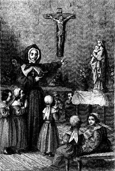 File:Faillon - Vie de la sœur Bourgeoys, fondatrice de la Congrégation de Notre-Dame de Villemarie en Canada, suivie de l’histoire de cet institut jusqu’à ce jour, Tome I, 1853 (illustrion p 206).png