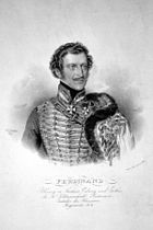 Фердинанд I херцог фон Саксония-Кобург-Заалфелд, 1829