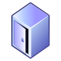 Nuvola file manager icon with little paled colors.