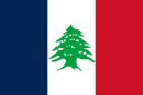 Flag of the State of Greater Lebanon during the French mandate 1920â€“1943