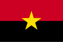 Bandeira De Basquete Angola Vs Nigeria Ilustração Stock