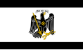 Bandiera dello Stato Libero di Prussia tra il 1933 e il 1935.