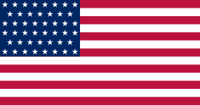 Flag of the United States of America (1908–1912)