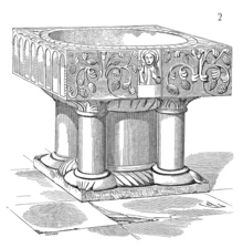 Drawing of the Montdidier font Fonts.baptismaux.eglise.Montdidier.png