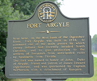 <span class="mw-page-title-main">Fort Argyle</span> United States historic place