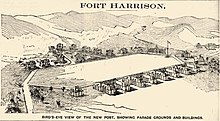 Fort Harrison (pictured in 1894) has been an economic stabilizer of Helena since it was first built. Fort Harrison.jpg