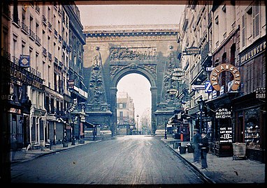 Porte Saint-Denis à Paris (1914).