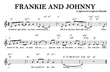First page of the sheet music Frankie and Johnny.jpg