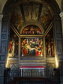 Cycle de la Passion, Fresque et peintures de Bernardino Luini dans l’église San Giorgio al Palazzo, Milan, datées de 1516.