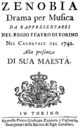 Gaetano Latilla - Zenobia - titelpagina van het libretto - Turijn 1742.png