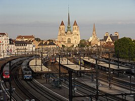 Le tablier de quai de la gare