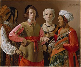 Georges de La Tour, De waarzegster, ca.  1630