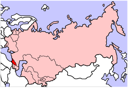 Repubblica Socialista Sovietica Georgiana - Localizzazione