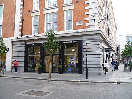 The Getty Images gallery at Eastcastle Street, London