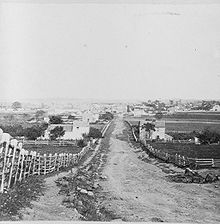 Gettysburg in 1863, north of town, viewed from the area of the Lutheran Theological Seminary Gettysburg from Seminary.jpg