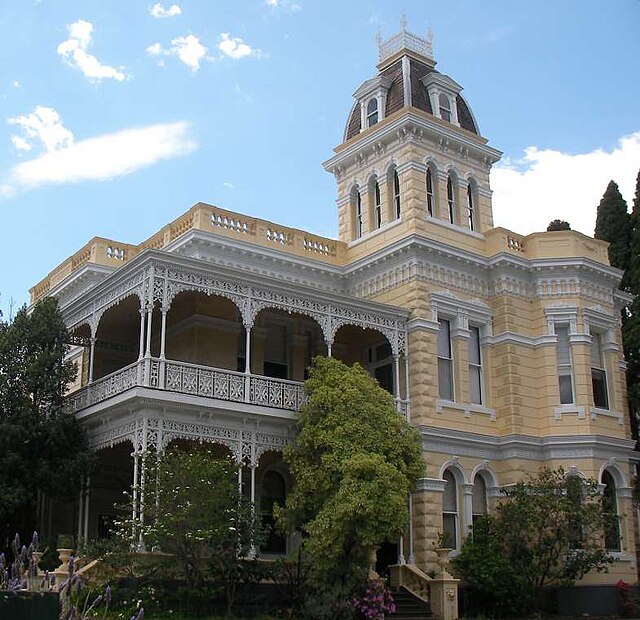 Goodrest mansion. Cnr Leopold Street and Toorak Road. South Yarra, Victoria