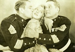 Greta Nissen, Victor McLaglen and Edmund Lowe in publicity photo
