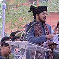 Hasnain baqai addressing a conference against terrorism in lucknow 2021.jpg