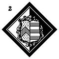Hatchment of a woman leaving a surviving husband