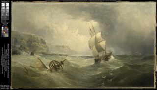 Shipping Off the Coast in a Stormy Sea