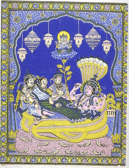 A painting of Narayana