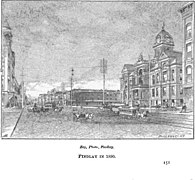 Downtown Findlay in 1890.