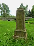 Former road stone, indicator for high water levels