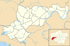 Mapa lokalizacyjna gminy Hounslow