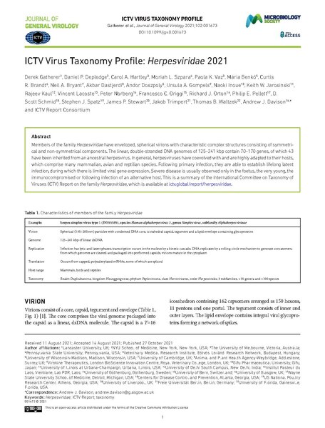 File:ICTV Virus Taxonomy Profile Herpesviridae 2021.pdf