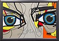 „the eyes“. Tape Art