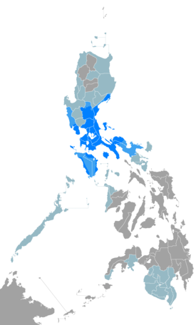 Tagalogin puhuma-alue Filippiineillä