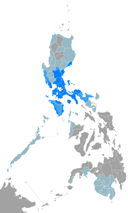 Region where Tagalog is the main local language