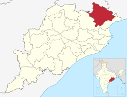 Маюрбхандж на карте