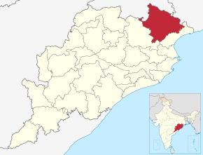 Kart over Mayurbhanj
