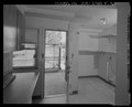 Interior view of Building No. 13 at back door, note laundry space on right, looking north - Easter Hill Village, Building No. 13, Northwest corner of Hinkley Avenue and South Twenty HABS CA-2783-F-9.tif