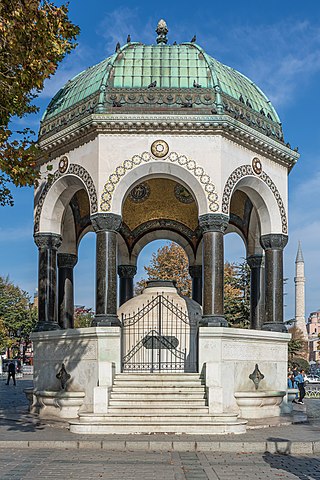 <span class="mw-page-title-main">German Fountain</span> Gazebo styled fountain in Istanbul, Turkey