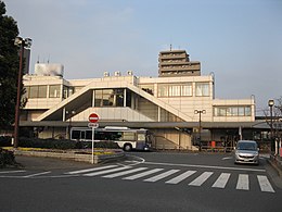 JREast-Ome-line-Ozaku-station-west-entrance.jpg