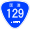 Japanese National Route Sign 0129.svg