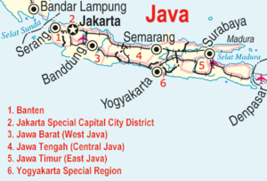 Insel Java: Geographie, Geologie, Geschichte