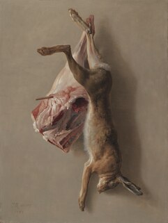 <i>A Hare and a Leg of Lamb</i> 1742 painting by Jean-Baptiste Oudry