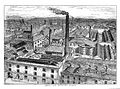 English: View of the John's lane distillery in 1887, from Alfred Barnard Français : Vue de la distillerie de John's lane en 1887, d'après Alfred Barnard
