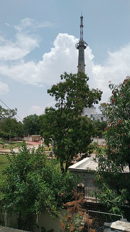 Katanga TV tower, a reinforced-concrete tower in Jabalpur, Madhya Pradesh, India.